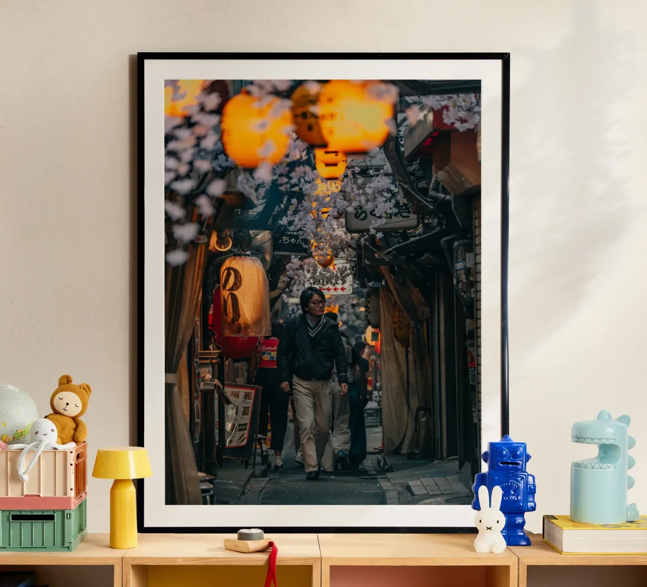 Scena di strada a Tokyo, Giappone carta hahnemühle da Marcel Bisig