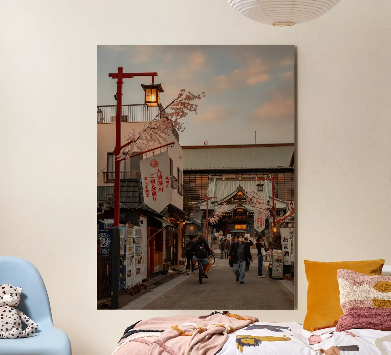 Sunset Temple in Tokyo, Japan forex plate by Marcel Bisig