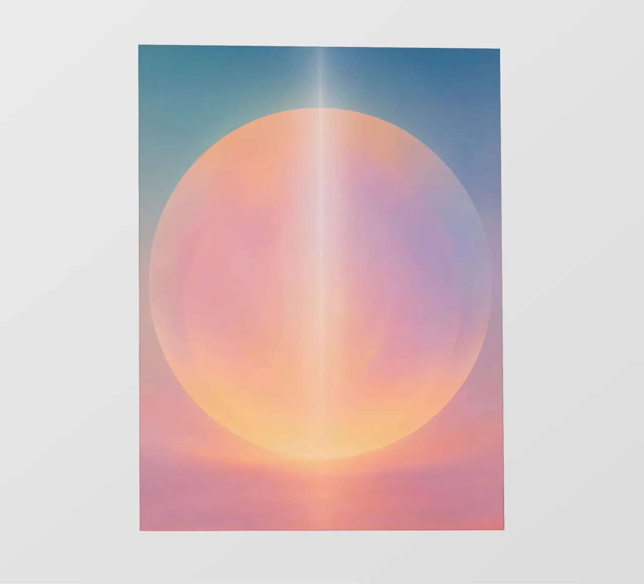 Boho Celestial Sunlight Abstract Spiritual Meditation Art backlit film by Gentle Echoes Art
