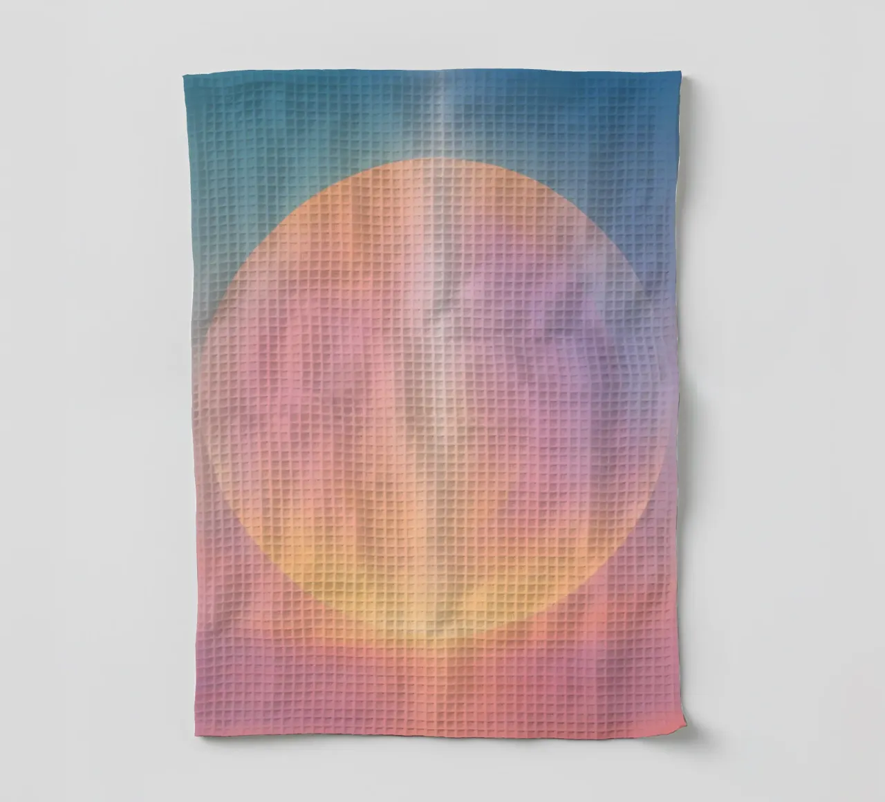 Boho Celestial Sunlight Abstract Spiritual Meditation Art tea towel by Gentle Echoes Art