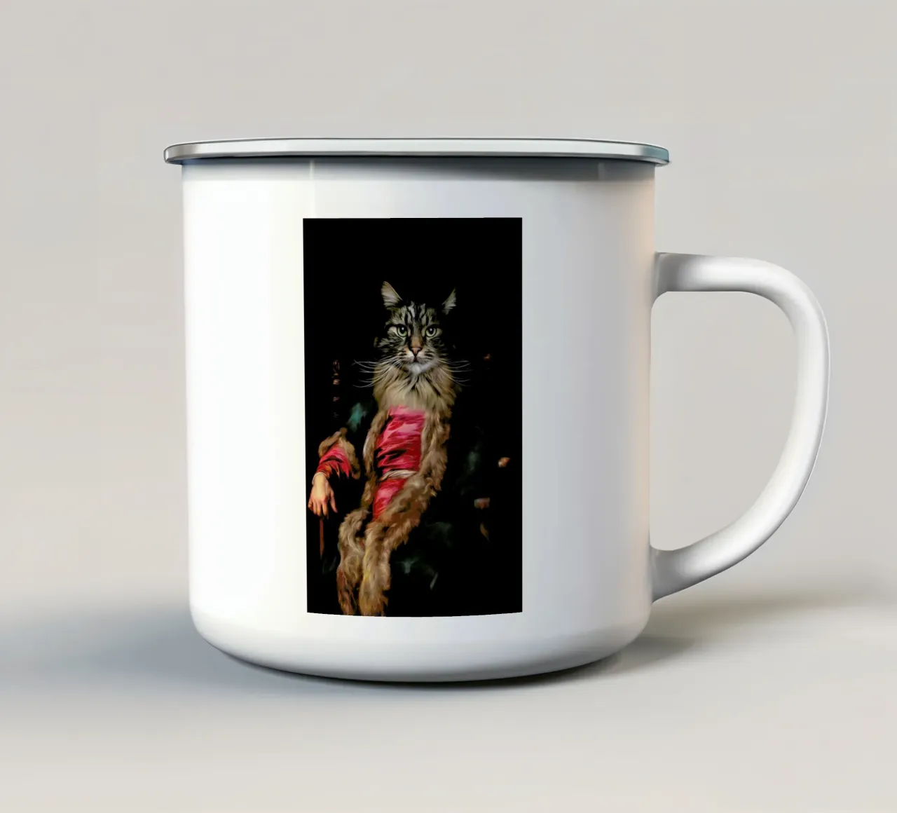 Arthur tazza in smalto da Tein Lucasson