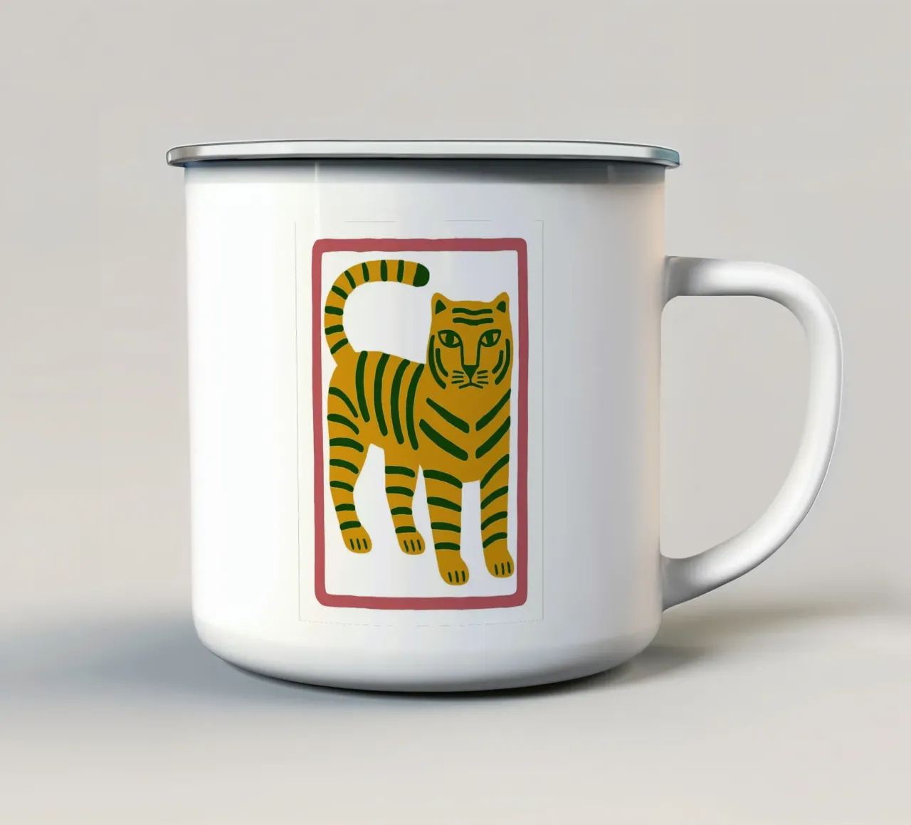 The Regal Tiger tazza in smalto da ramosashop