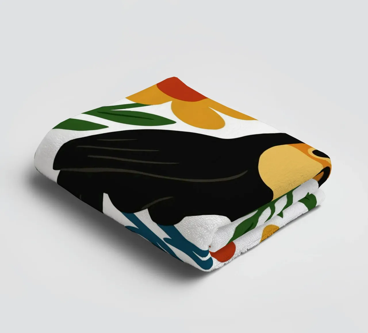Tropical Toucan Bloom asciugamano da bagno da ramosashop