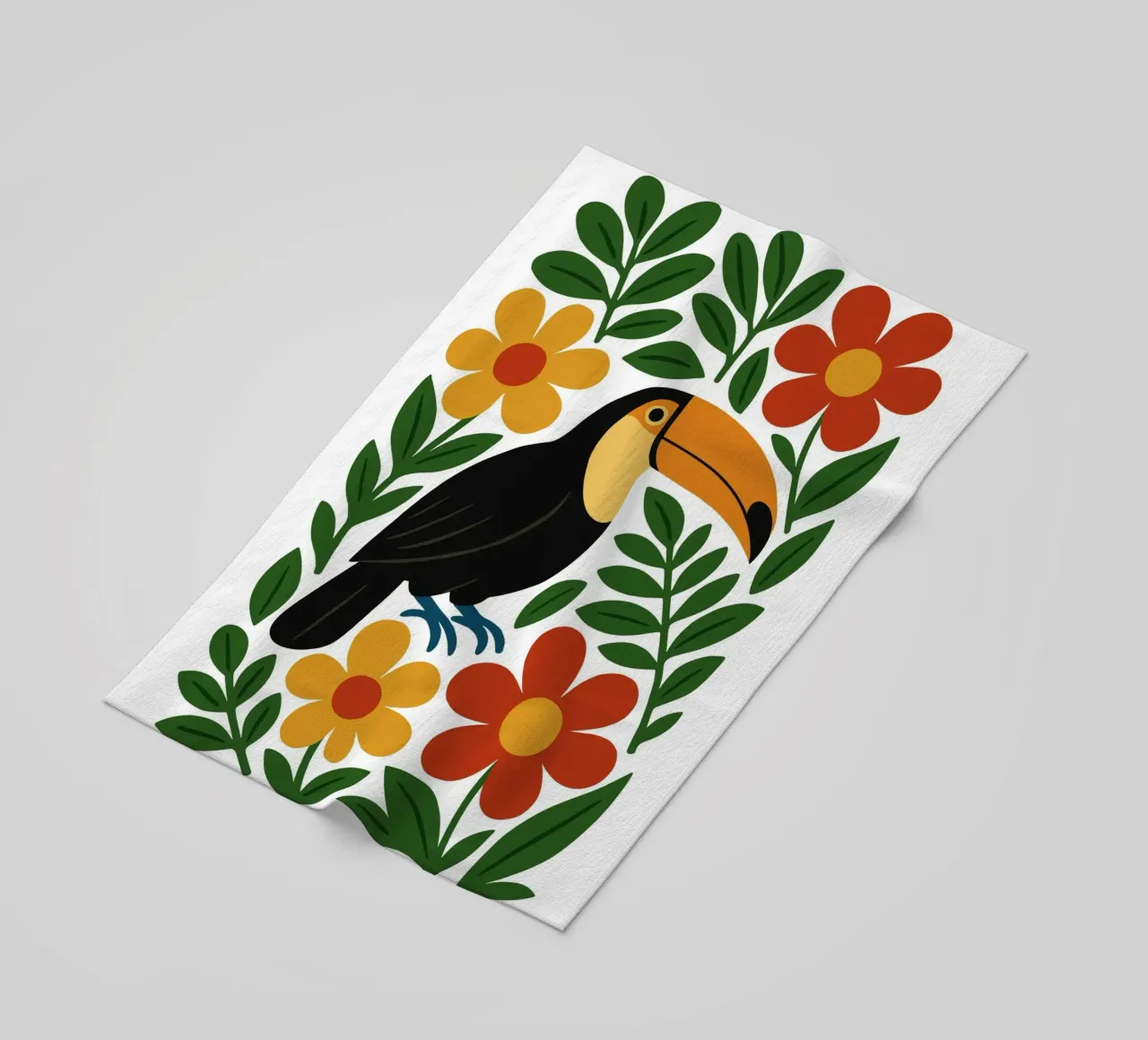 Tropical Toucan Bloom telo mare da ramosashop