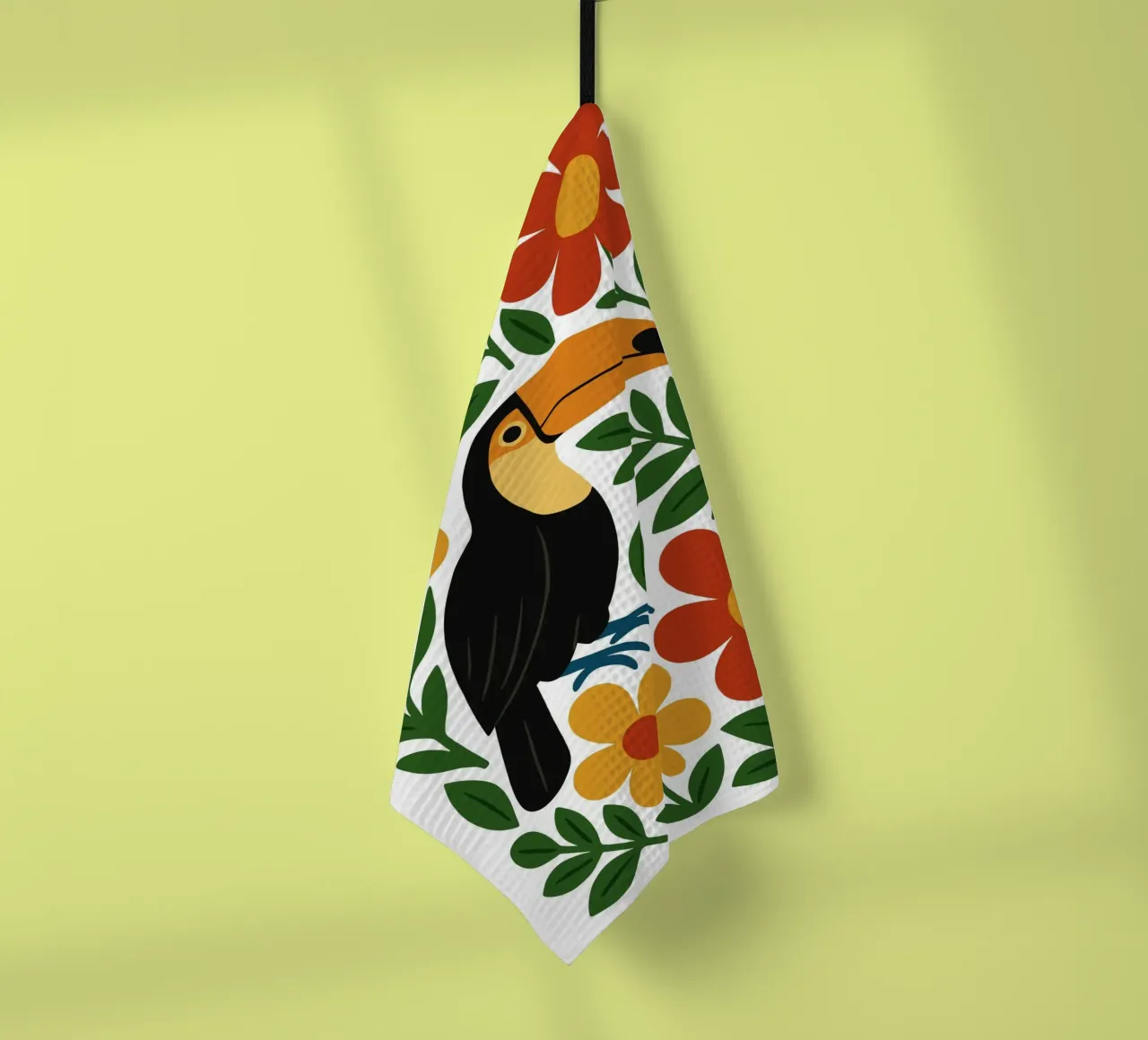 Tropical Toucan Bloom canovaccio da cucina da ramosashop