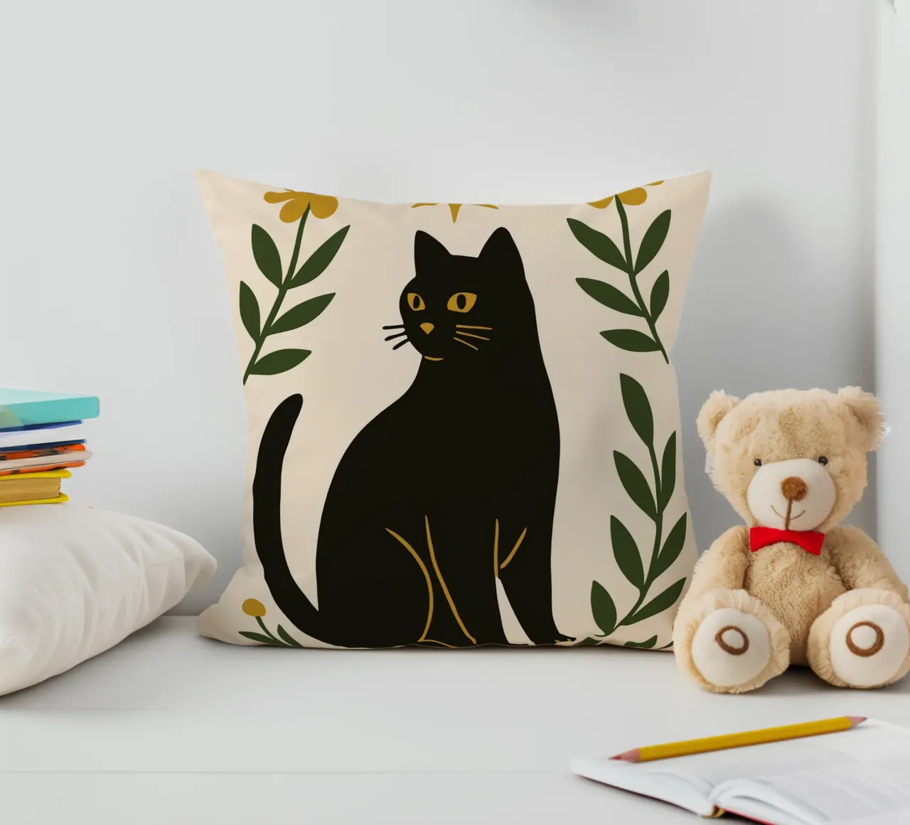 Mystical Cat and Star cuscino da ramosashop