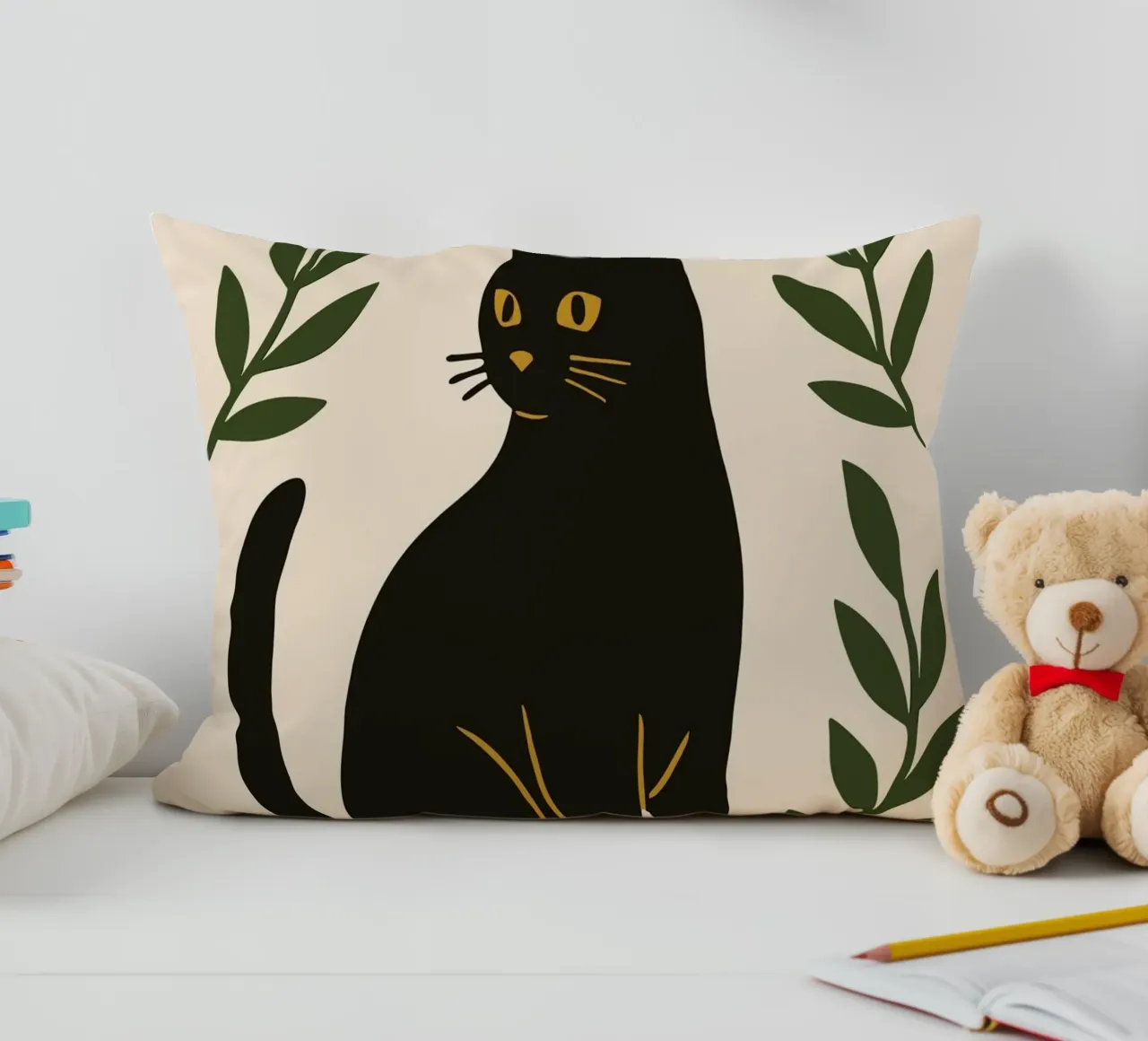 Mystical Cat and Star cuscino da ramosashop
