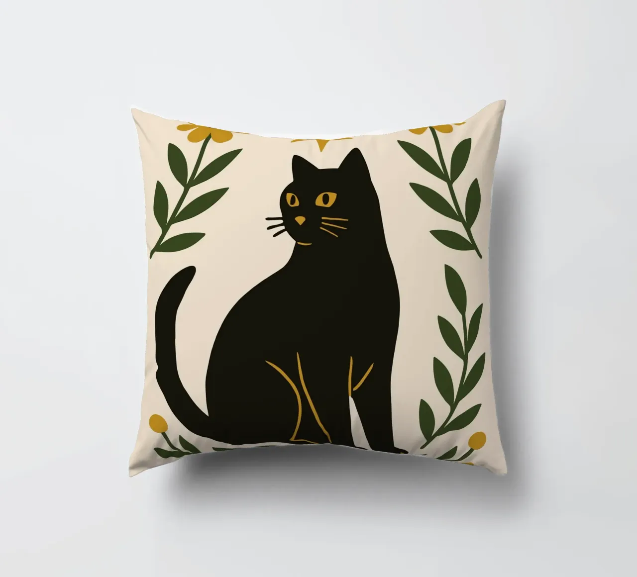 Mystical Cat and Star cuscino da ramosashop