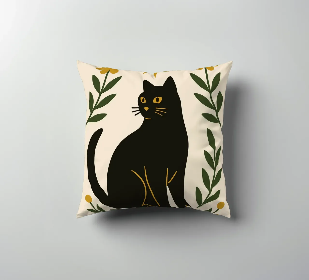 Mystical Cat and Star cuscino da ramosashop