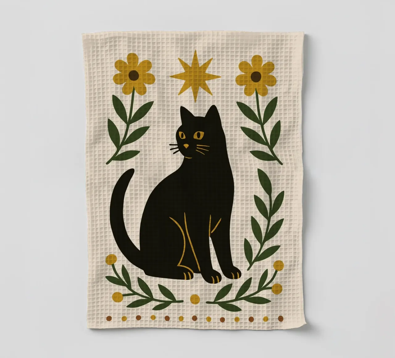 Mystical Cat and Star canovaccio da cucina da ramosashop