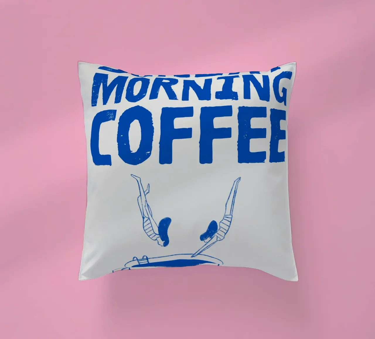 Caffè della domenica mattina cuscino da PurePeachStudio