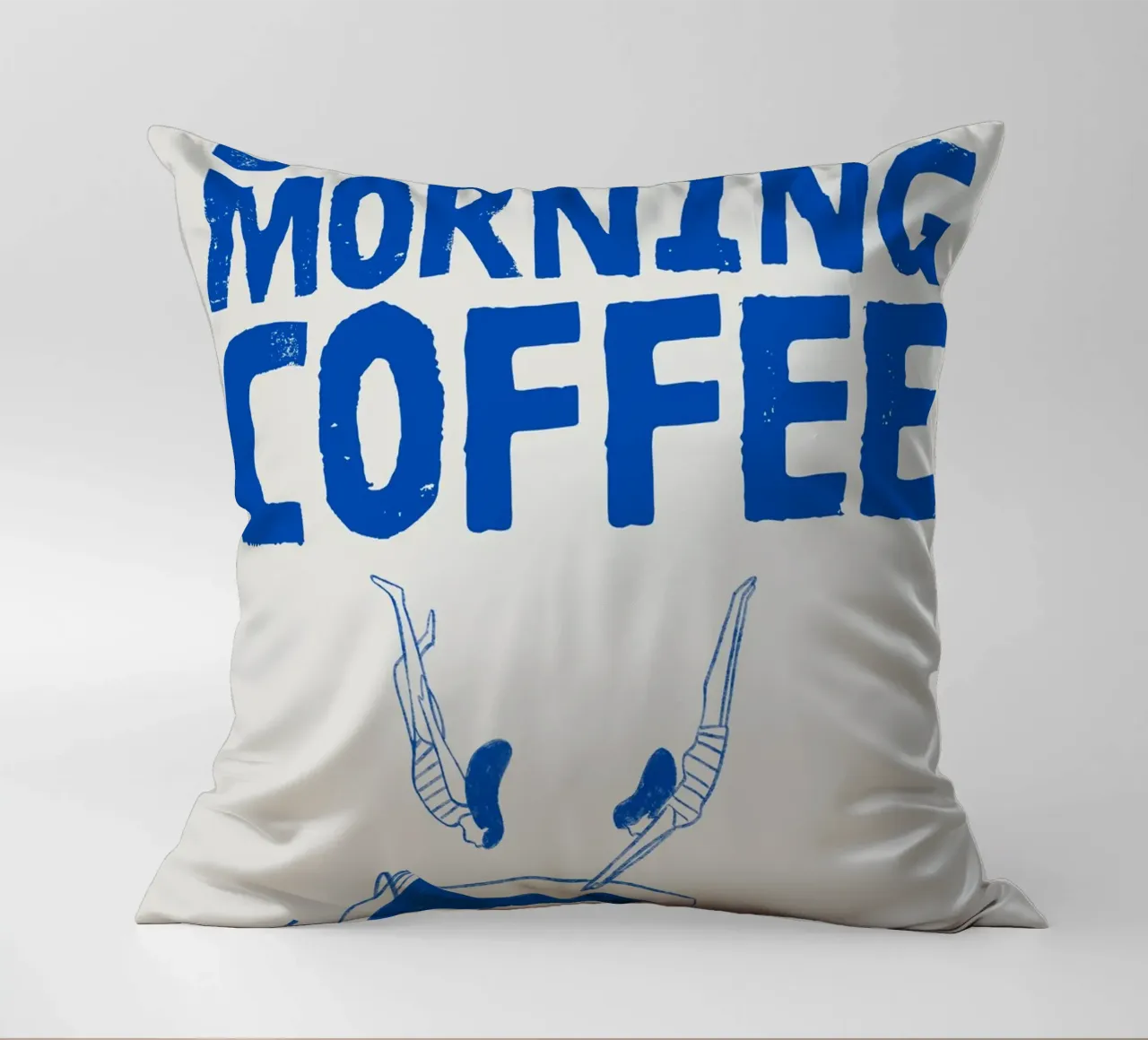 Caffè della domenica mattina cuscino da PurePeachStudio