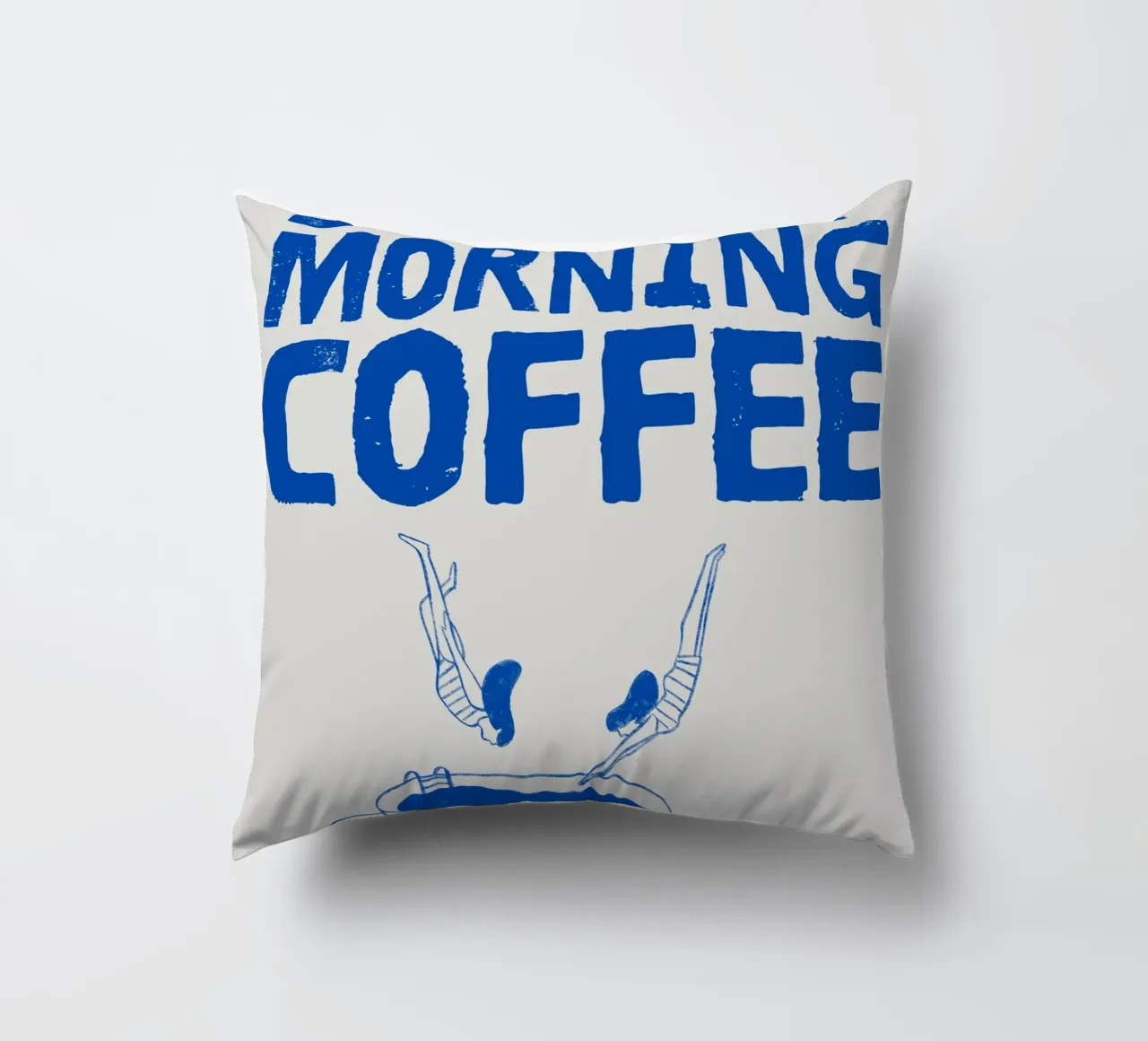 Caffè della domenica mattina cuscino da PurePeachStudio