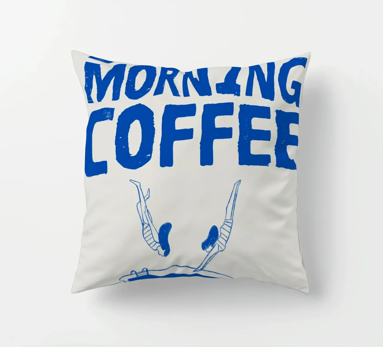 Caffè della domenica mattina cuscino da PurePeachStudio