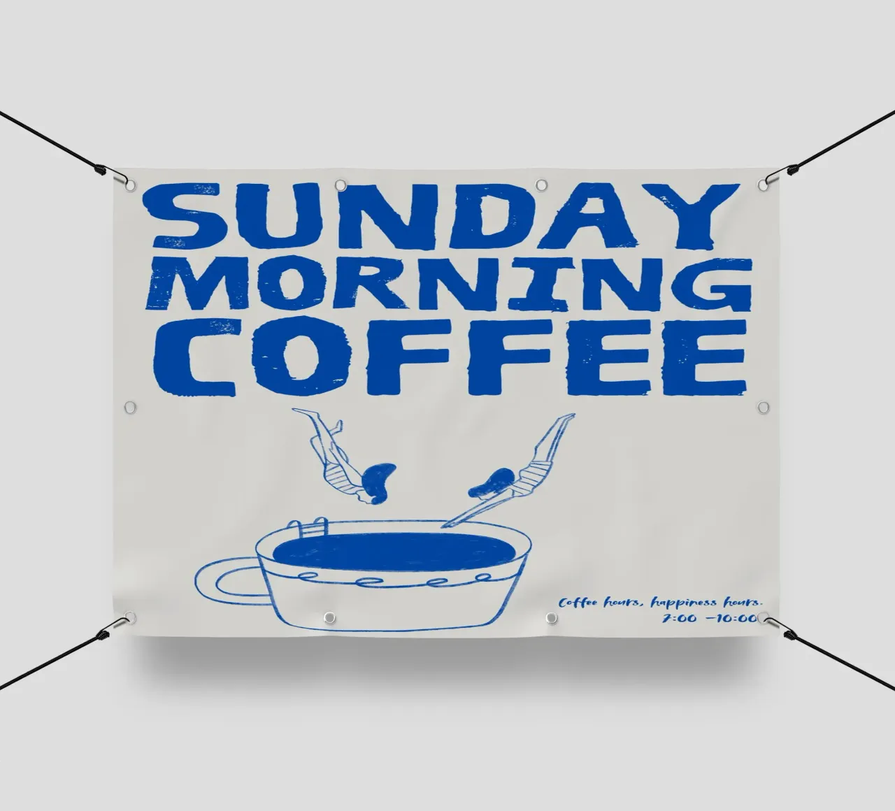 Caffè della domenica mattina telo in pvc da PurePeachStudio