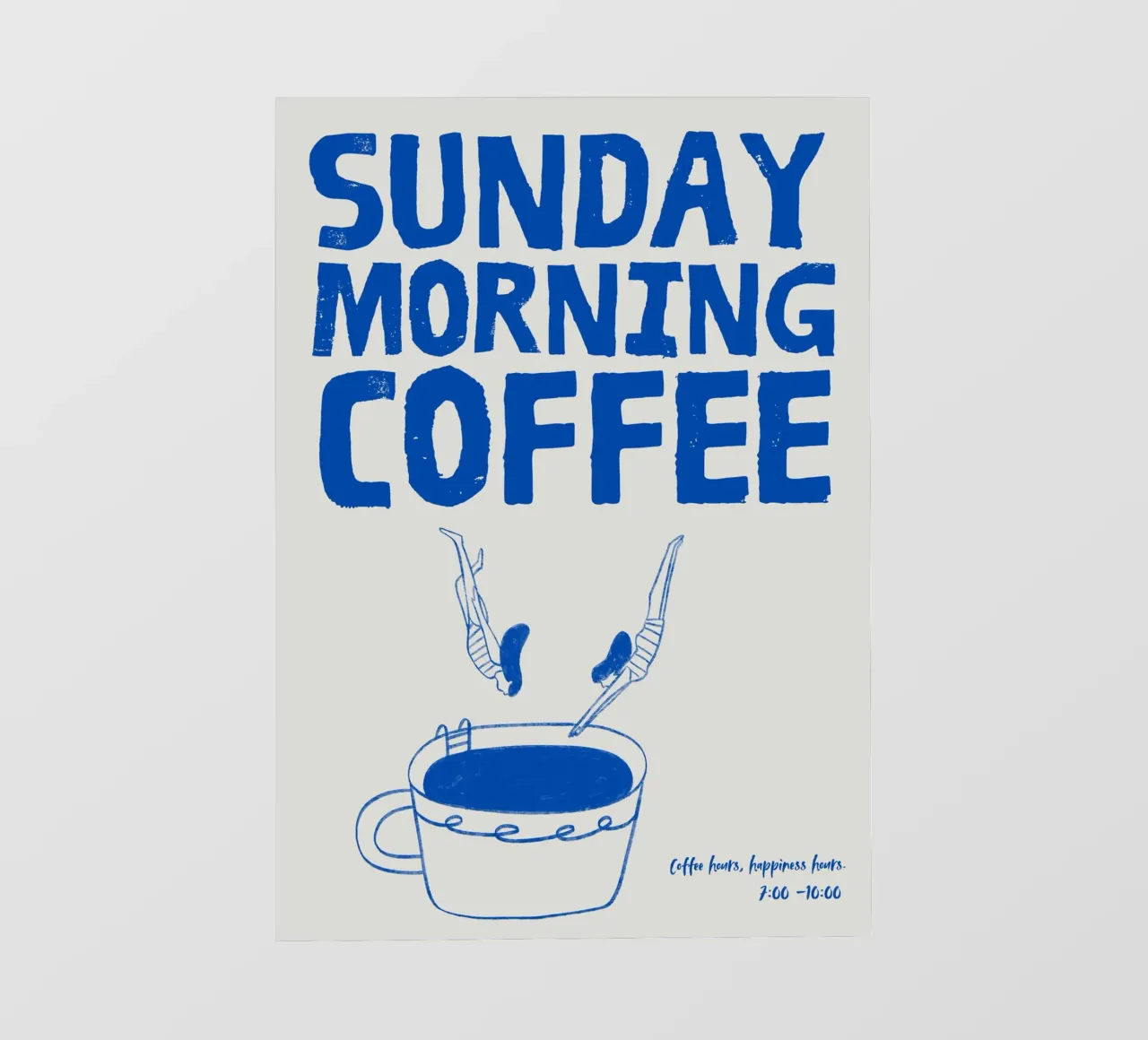 Caffè della domenica mattina telo in pvc da PurePeachStudio