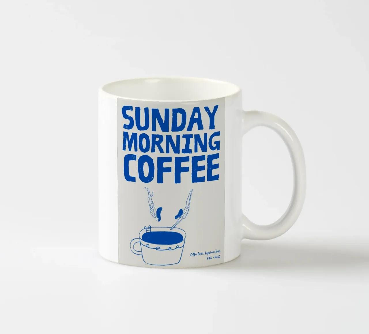 Caffè della domenica mattina tazza in ceramica da PurePeachStudio