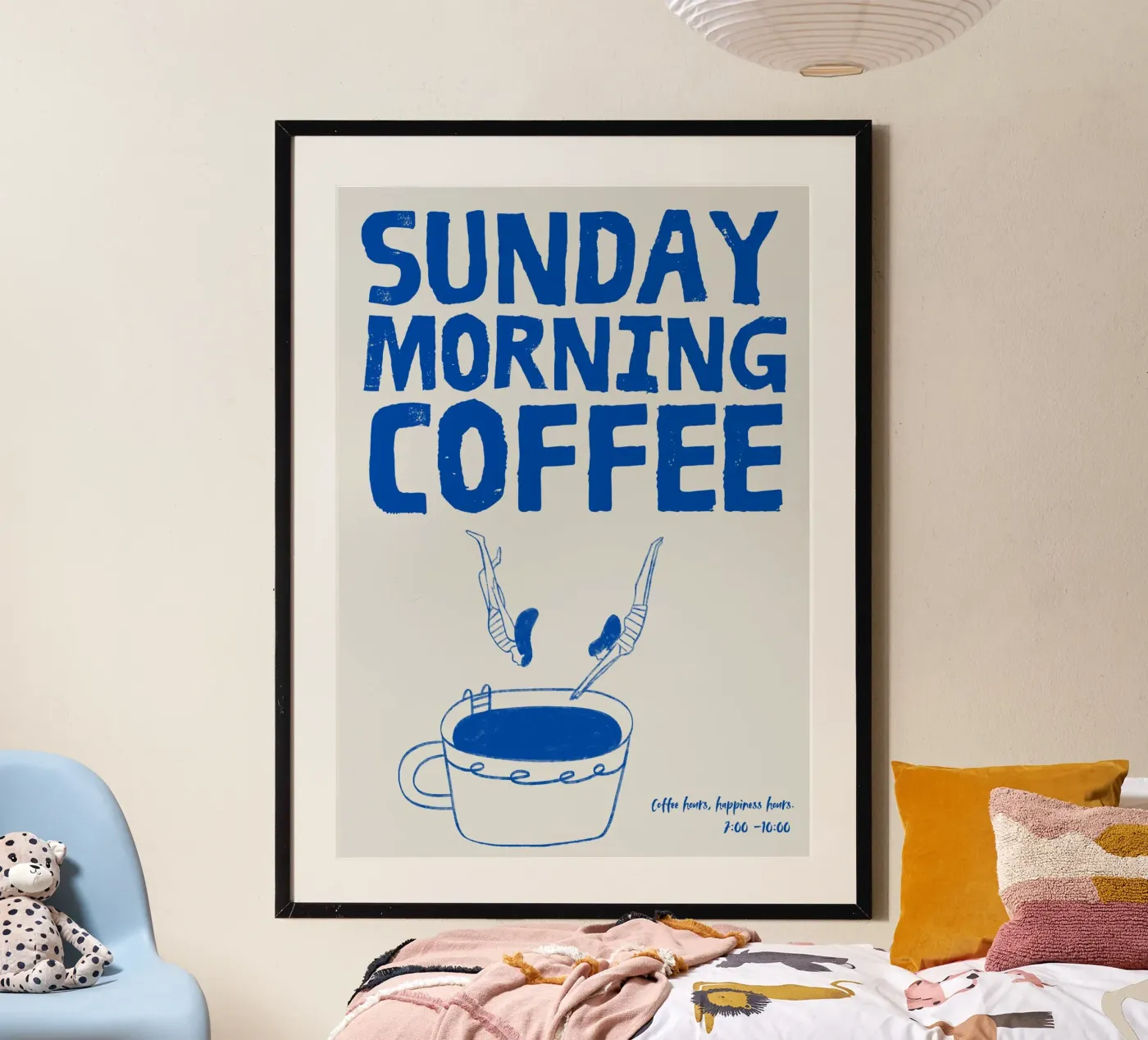 Sunday Morning Coffee poster by PurePeachStudio
