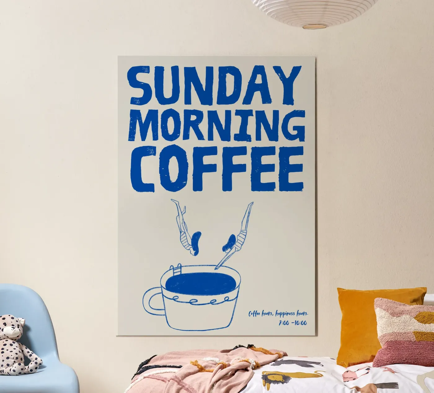 Sunday Morning Coffee poster by PurePeachStudio
