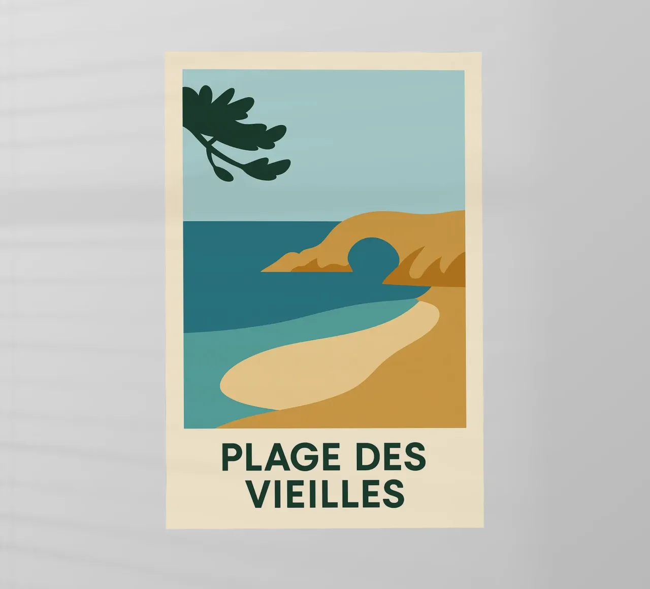 Plage des Vieilles - Una fuga grafica sull'Ile d'Yeu pellicola backlit da JETLAG | affiches voyage