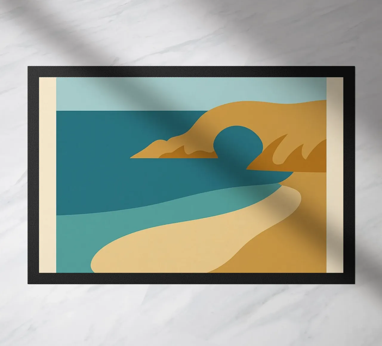 Plage des Vieilles - Una fuga grafica sull'Ile d'Yeu zerbino da JETLAG | affiches voyage