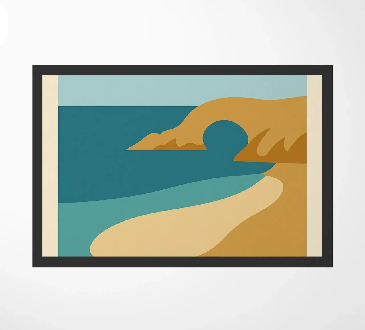 Plage des Vieilles - Una fuga grafica sull'Ile d'Yeu zerbino da JETLAG | affiches voyage