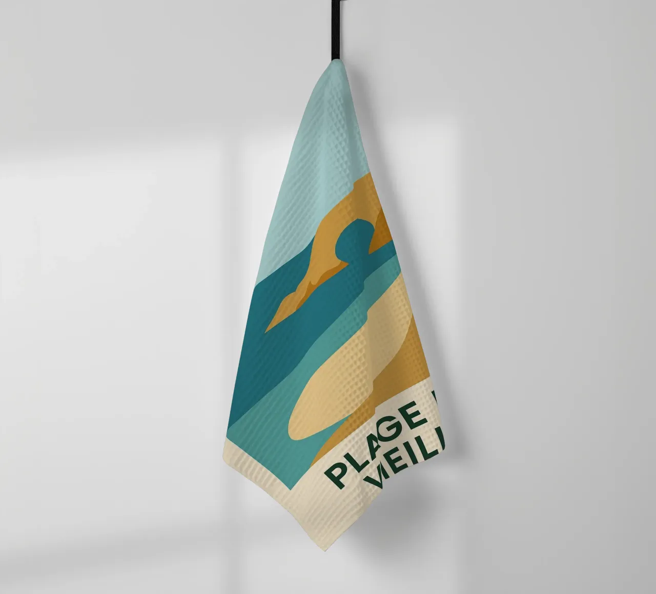 Plage des Vieilles - Una fuga grafica sull'Ile d'Yeu canovaccio da cucina da JETLAG | affiches voyage