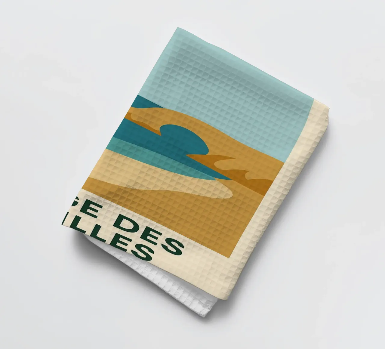 Plage des Vieilles - Una fuga grafica sull'Ile d'Yeu canovaccio da cucina da JETLAG | affiches voyage