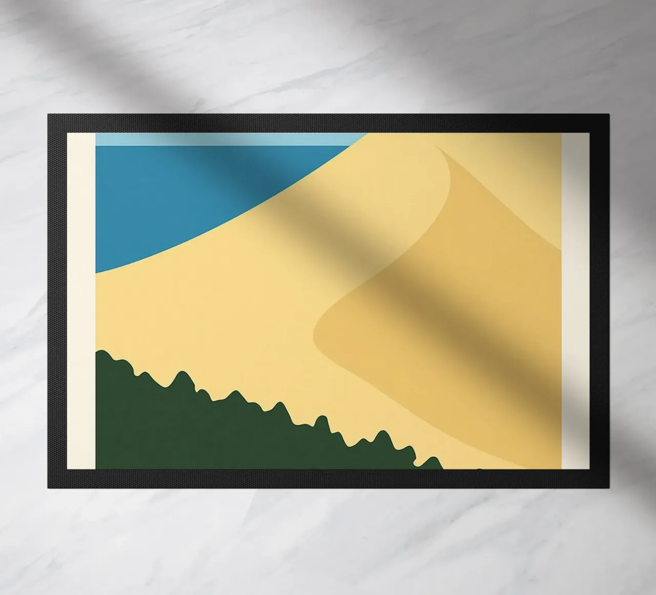 Dune du Pyla - Un affioramento sabbioso e l'orizzonte dell'oceano zerbino da JETLAG | affiches voyage