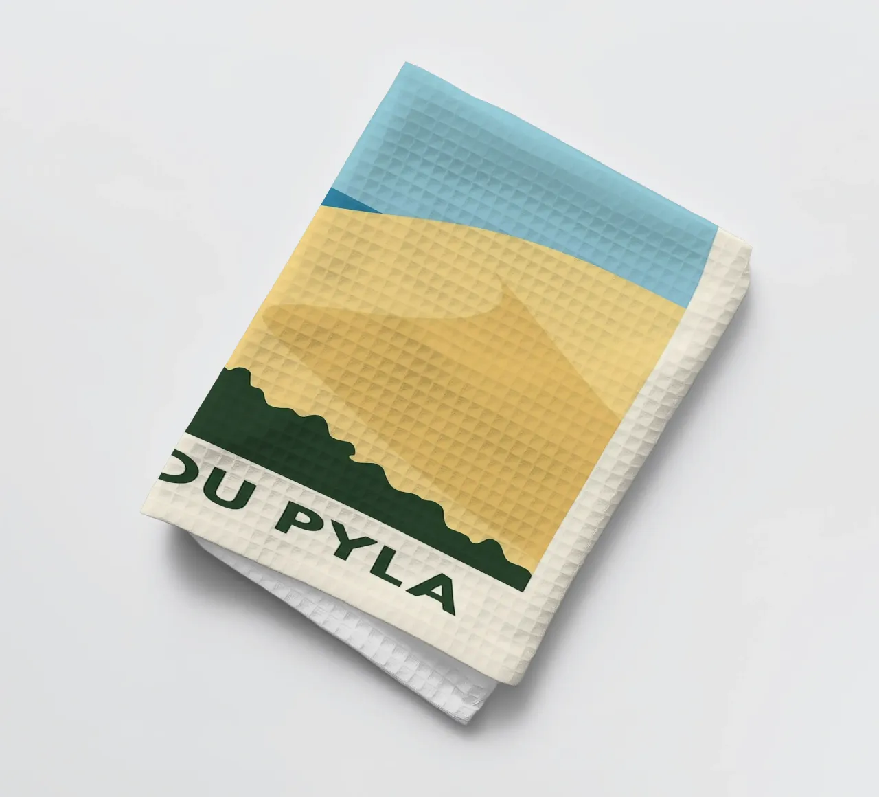 Dune du Pyla – Épure sableuse et horizon océanique torchon de JETLAG | affiches voyage