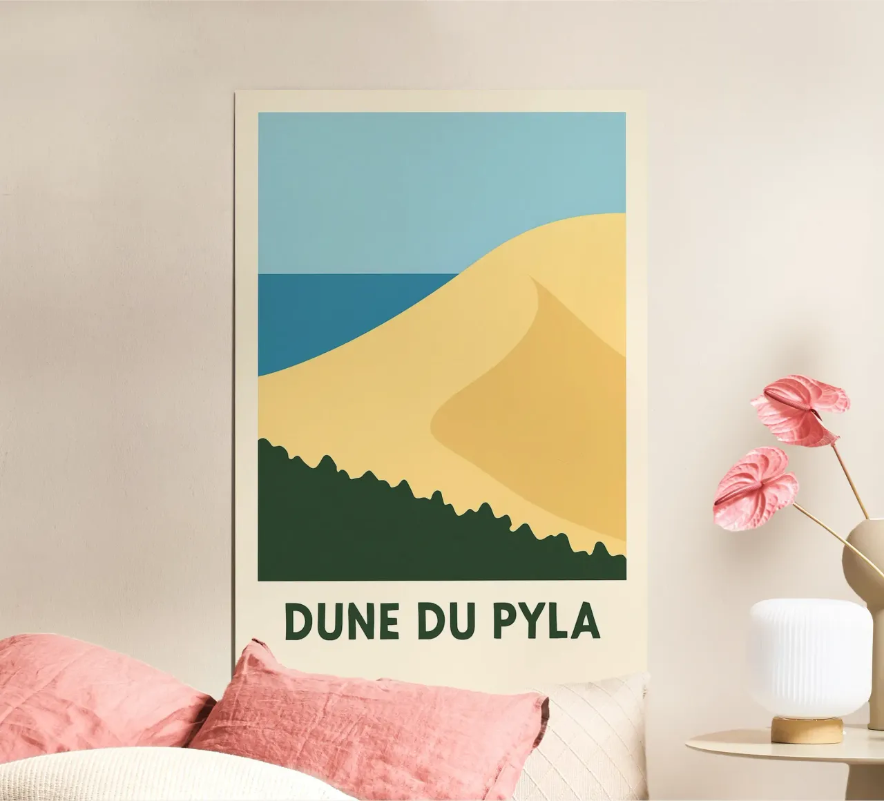 Dune du Pyla - Un affioramento sabbioso e l'orizzonte dell'oceano carta hahnemühle da JETLAG | affiches voyage