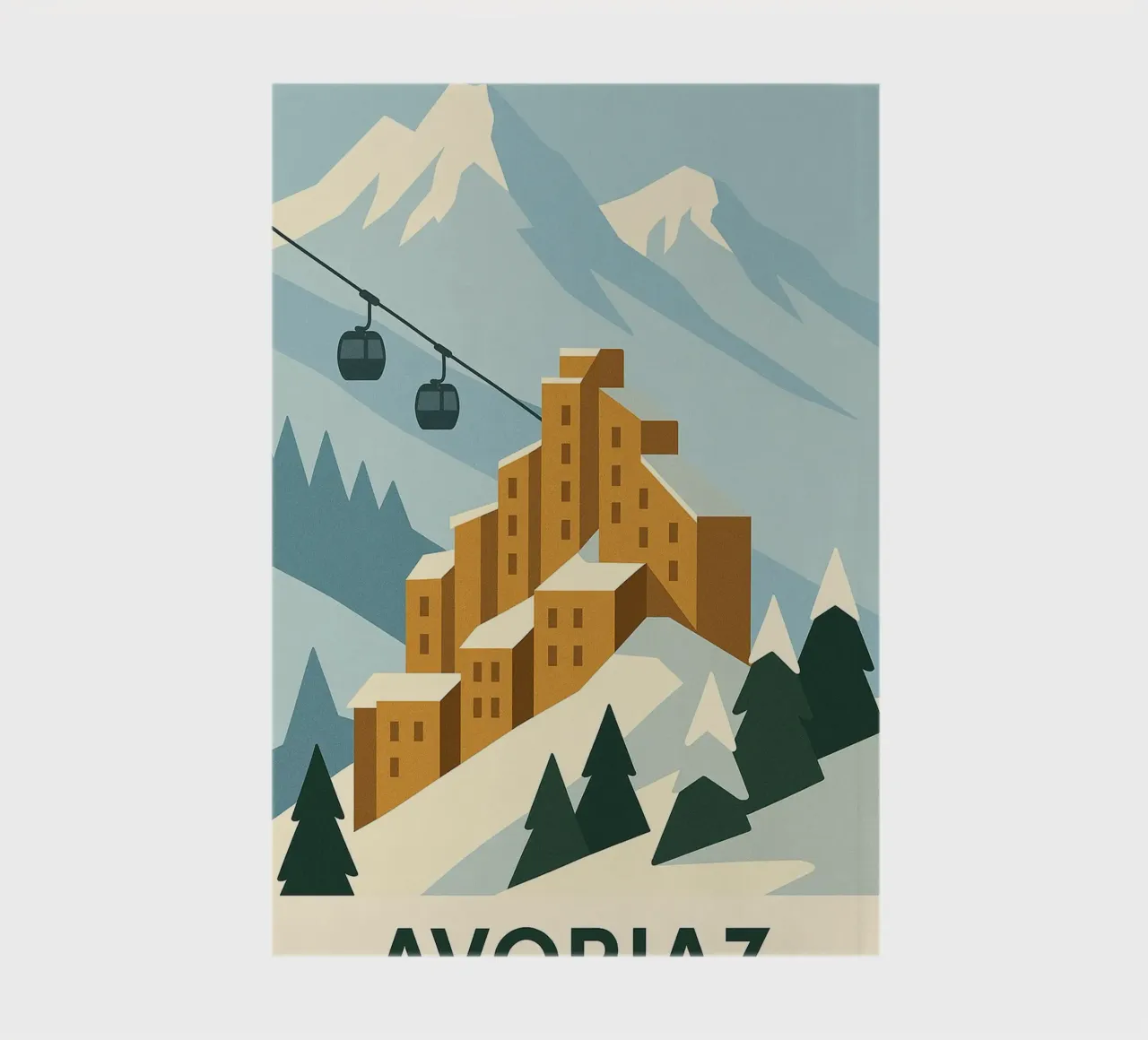Avoriaz - The bold architecture of the Alps on display notebook by JETLAG | affiches voyage