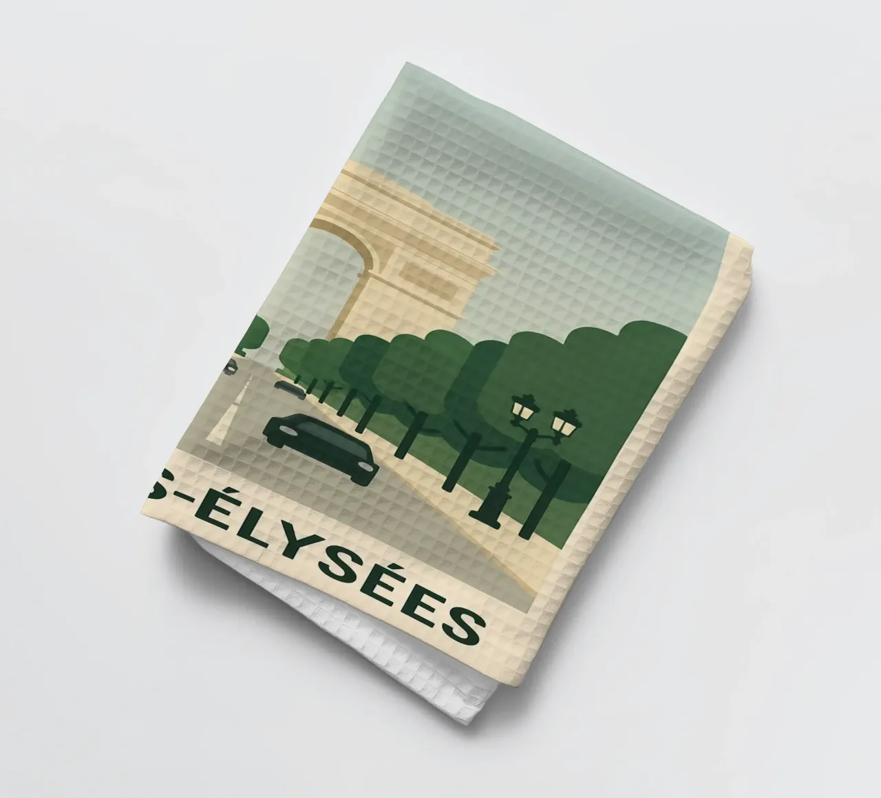 CHAMPS-ÉLYSÉES - The most famous avenue in the world tea towel by JETLAG | affiches voyage