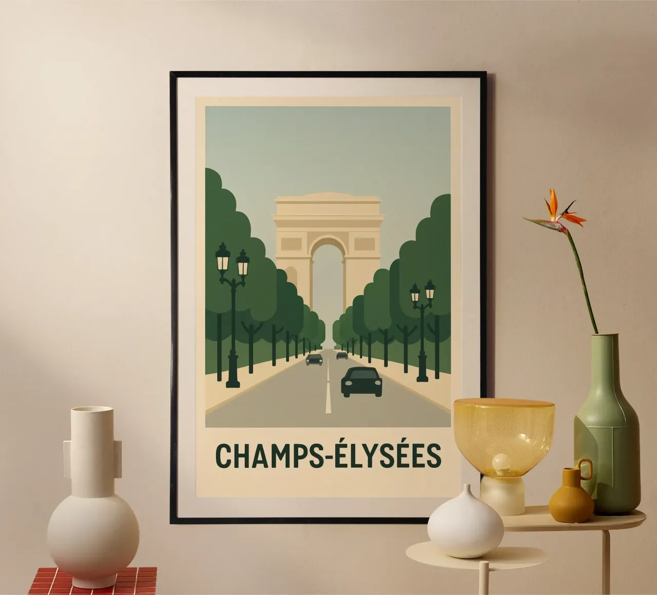 CHAMPS-ÉLYSÉES - Die berühmteste Allee der Welt Poster von JETLAG | affiches voyage