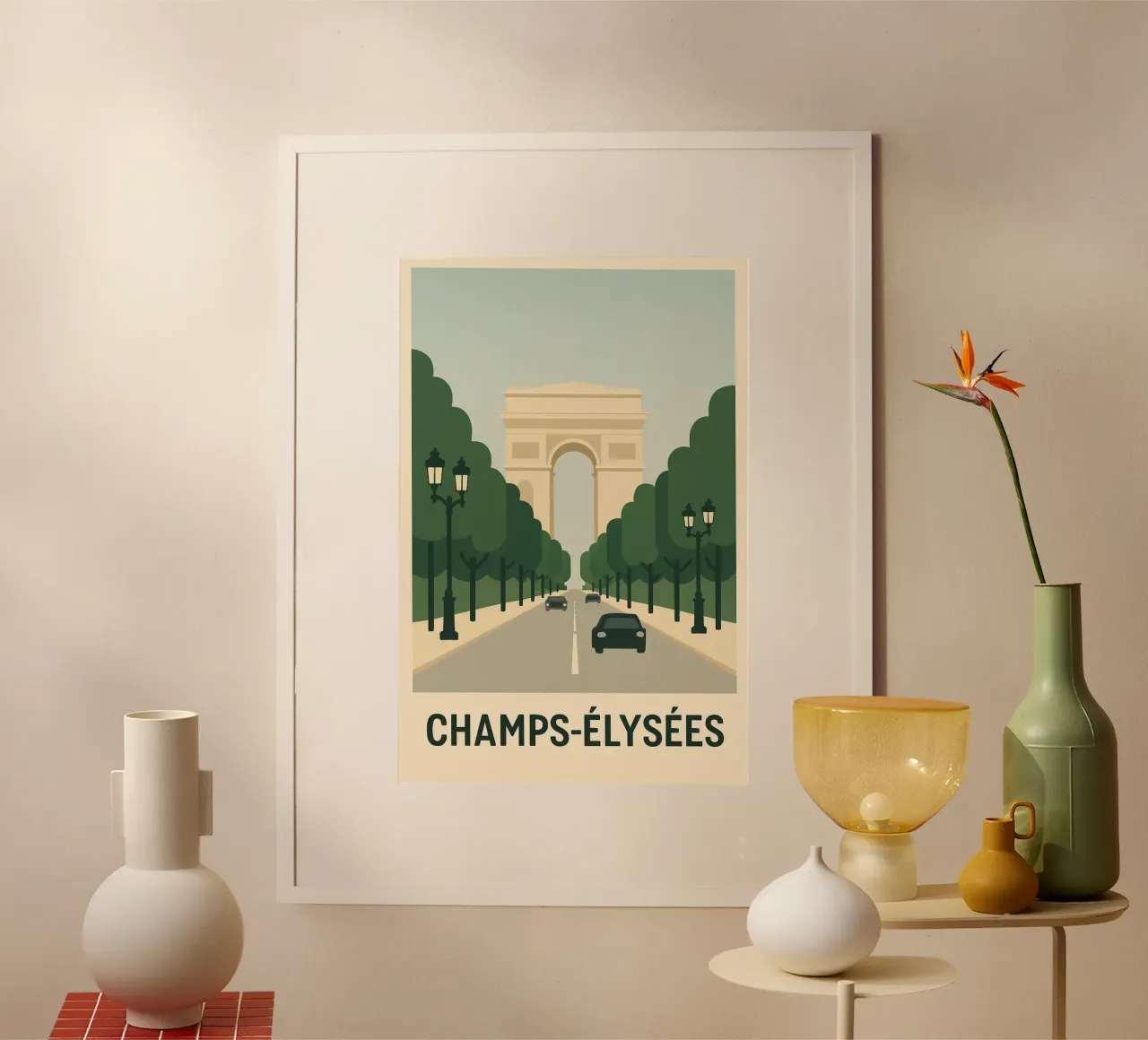 CHAMPS-ÉLYSÉES - Die berühmteste Allee der Welt Poster von JETLAG | affiches voyage