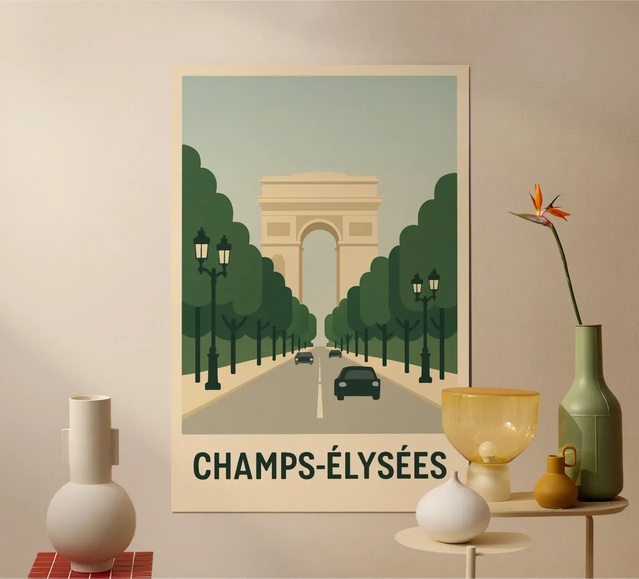 CHAMPS-ÉLYSÉES - Die berühmteste Allee der Welt Poster von JETLAG | affiches voyage