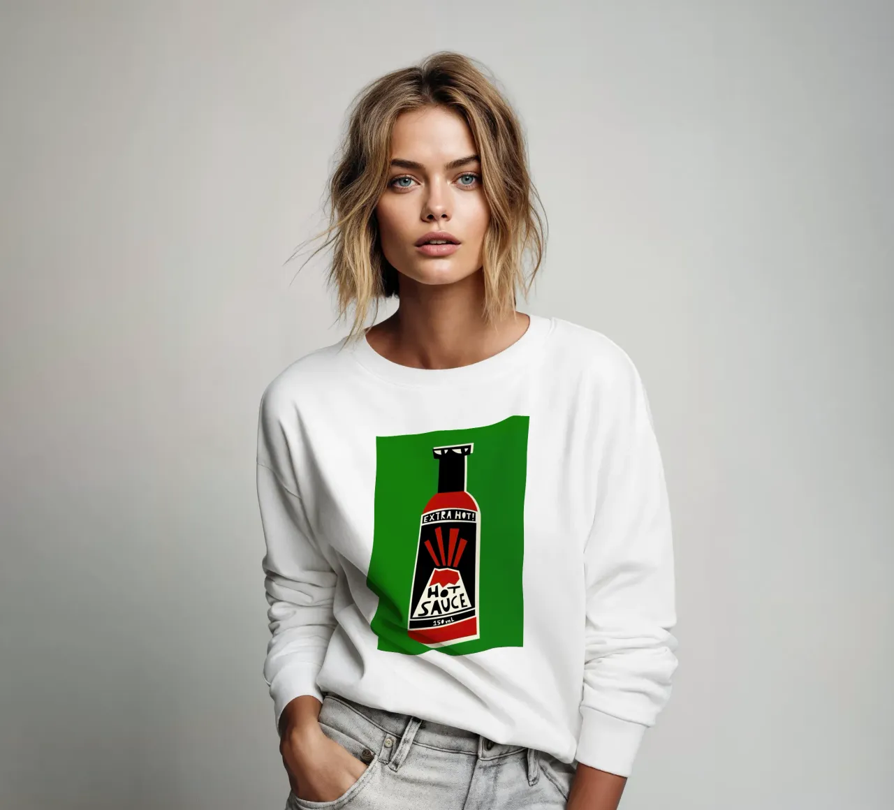 Hot Sauce sweatshirt by Fox & Velvet
