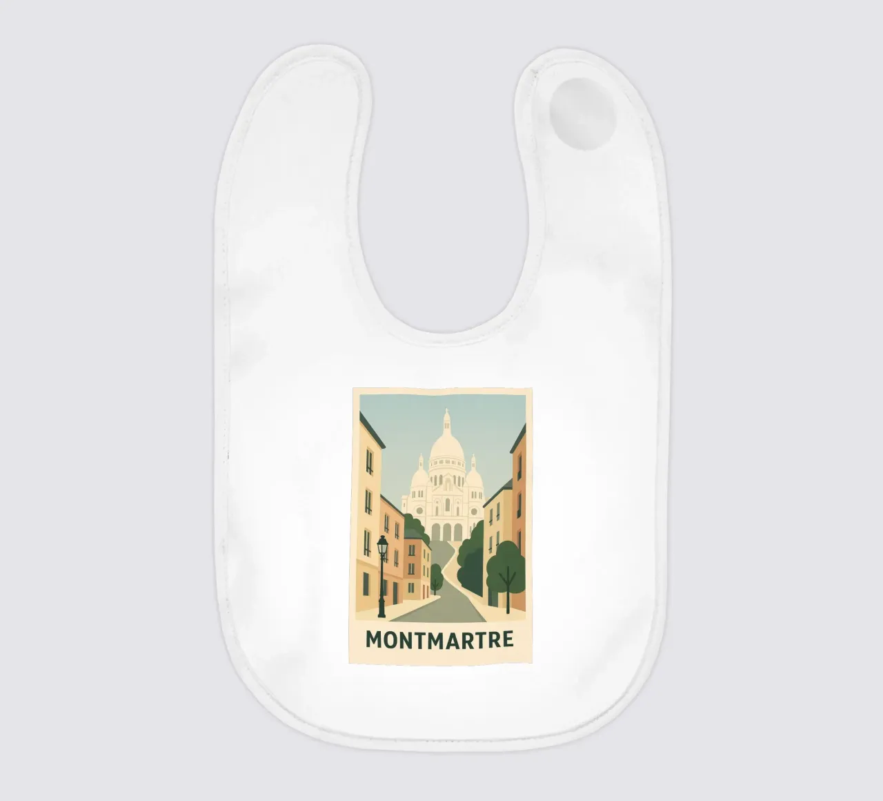 MONTMARTRE - Una salita verso l'eternità bavaglino da JETLAG | affiches voyage