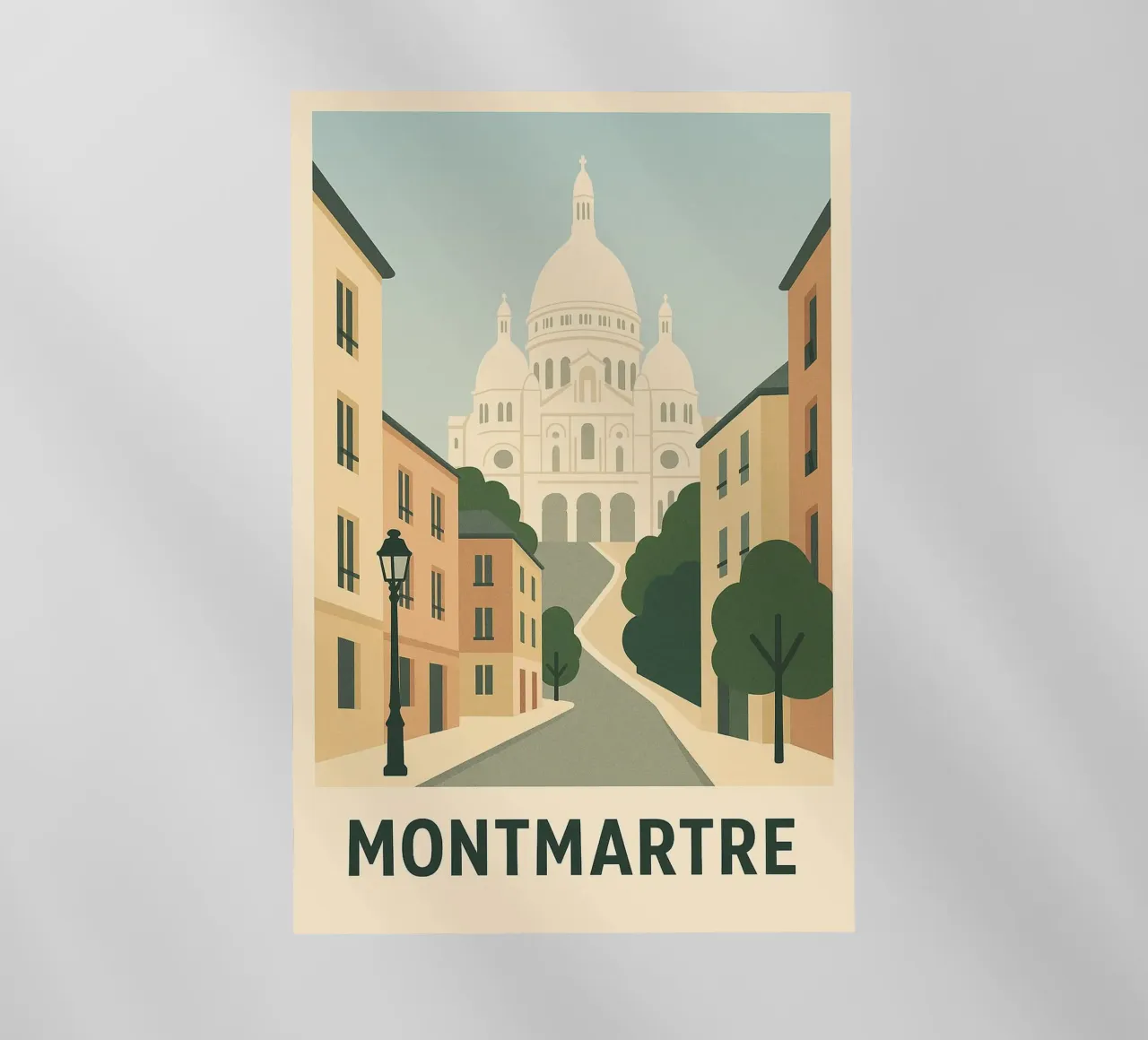 MONTMARTRE - Una salita verso l'eternità pellicola backlit da JETLAG | affiches voyage