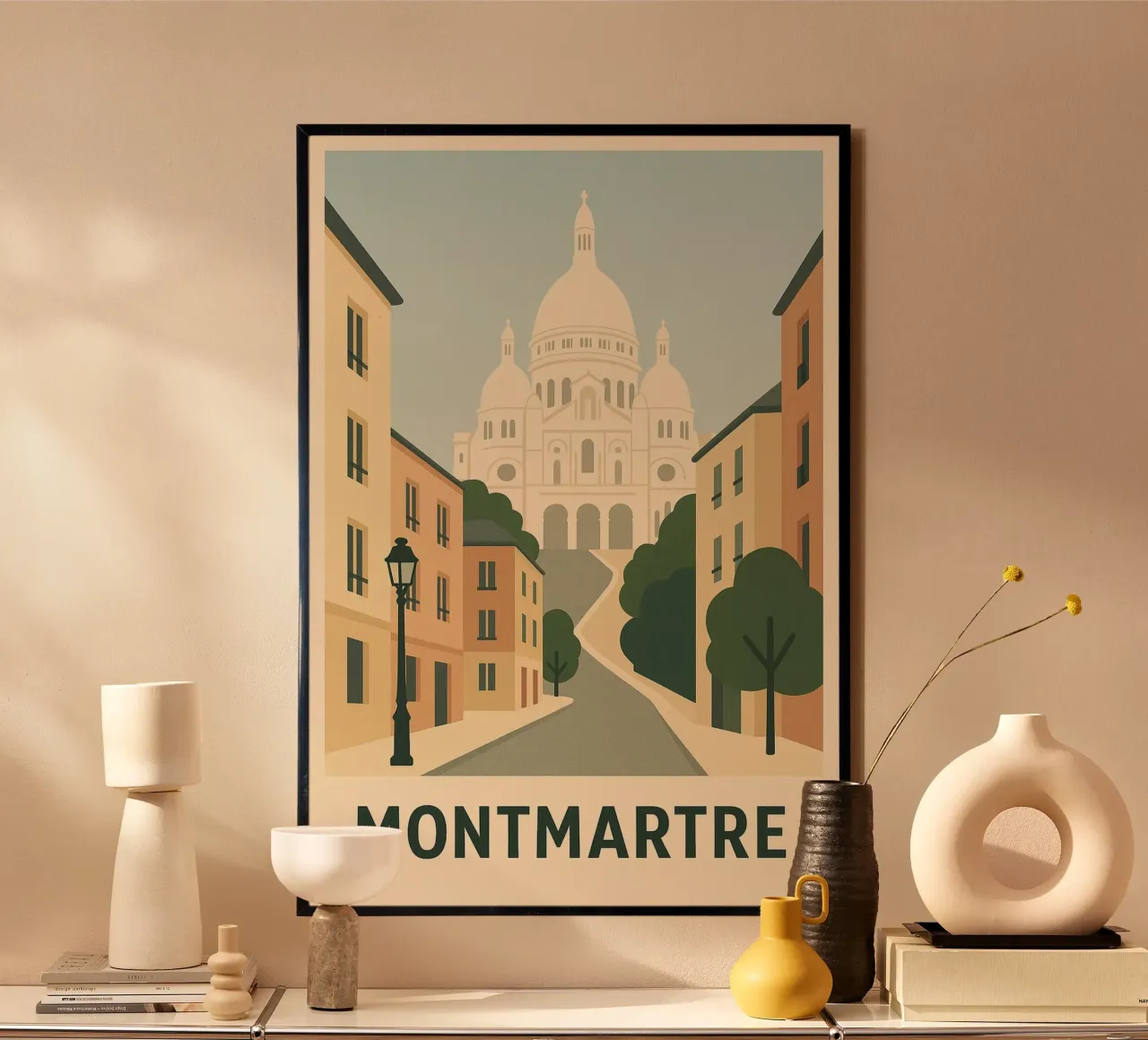 MONTMARTRE – Une montée vers l’éternel hahnemühle de JETLAG | affiches voyage