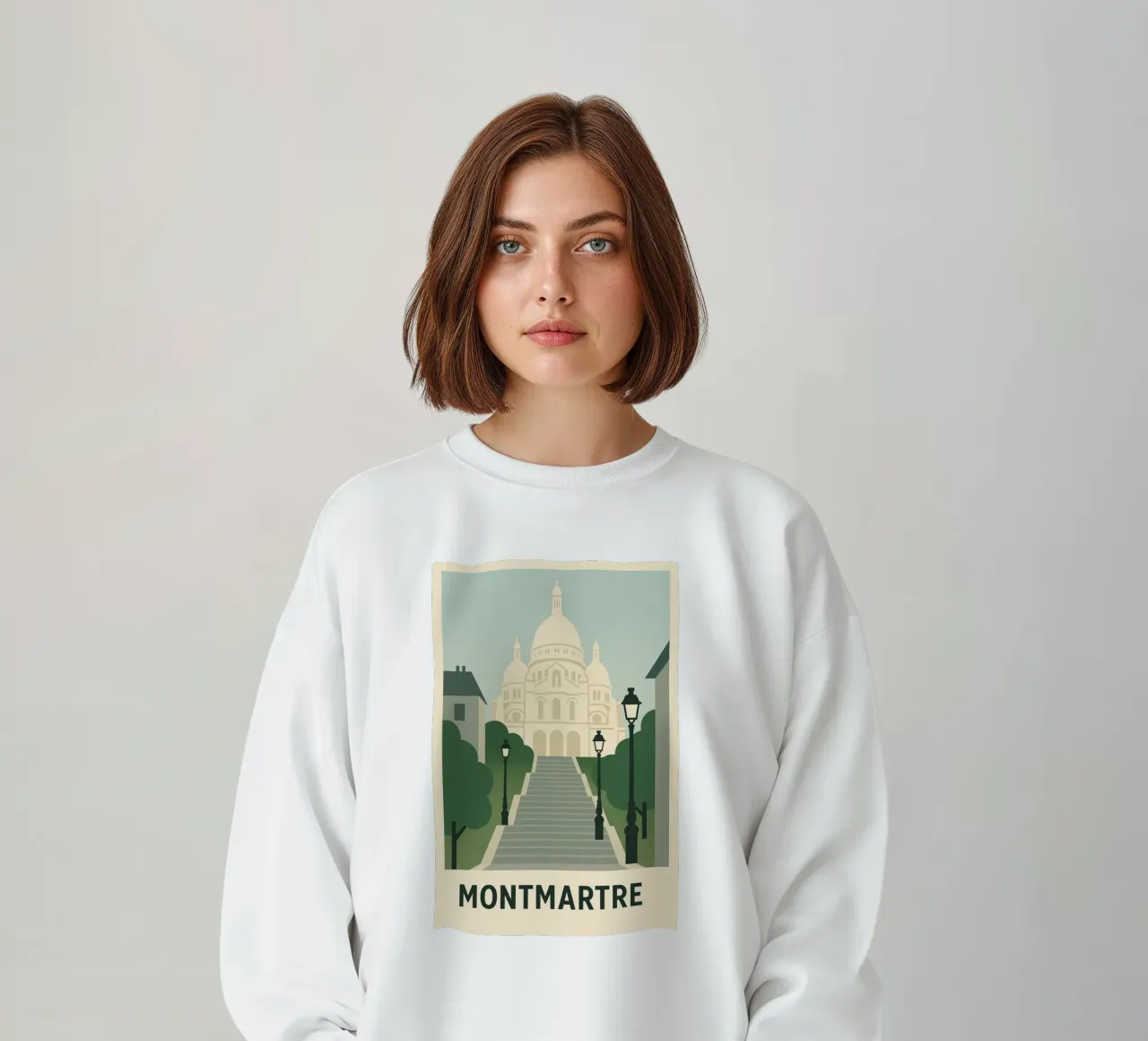 MONTMARTRE - L'anima bohémien di Parigi felpa da JETLAG | affiches voyage