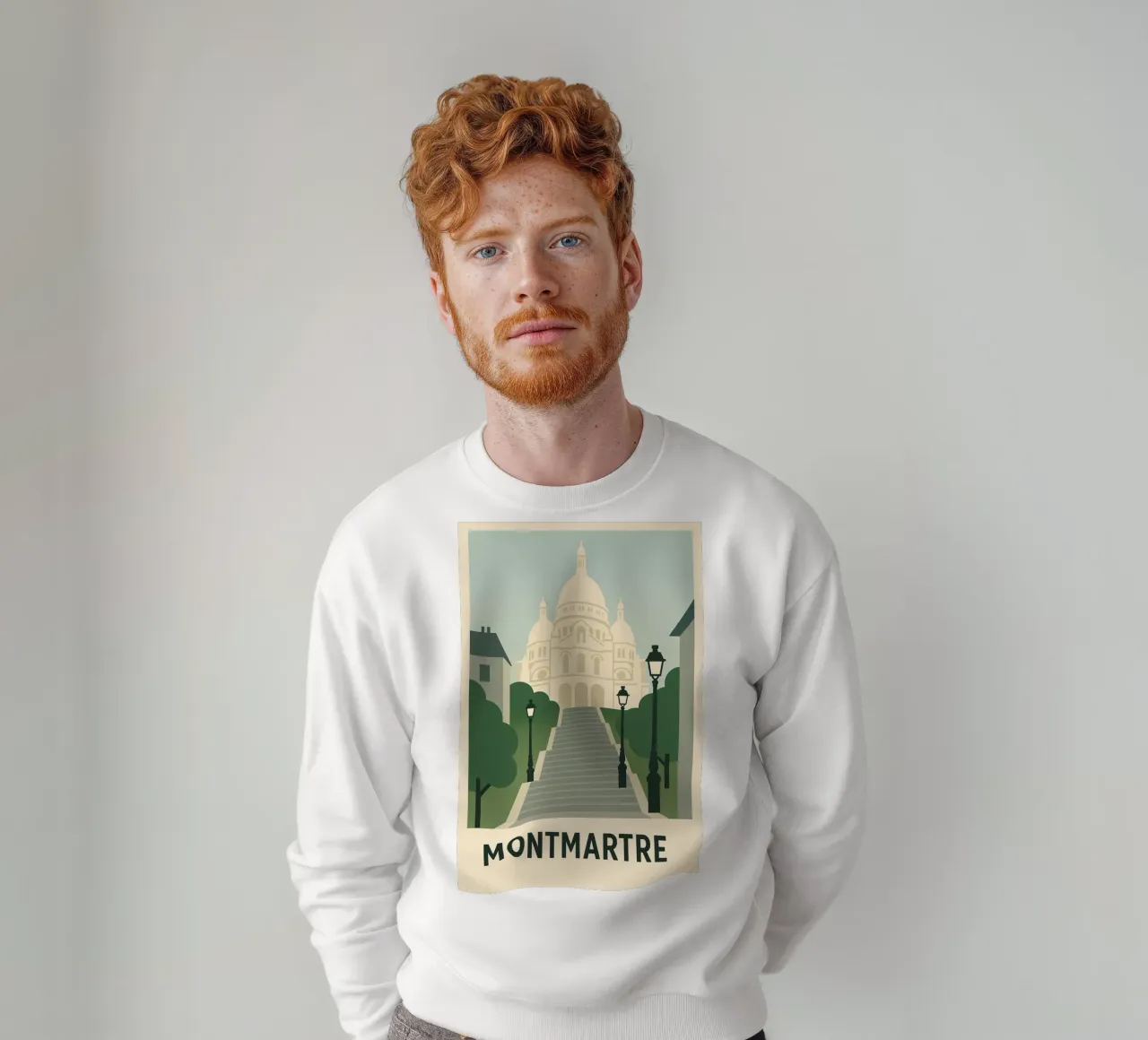 MONTMARTRE - L'anima bohémien di Parigi felpa da JETLAG | affiches voyage