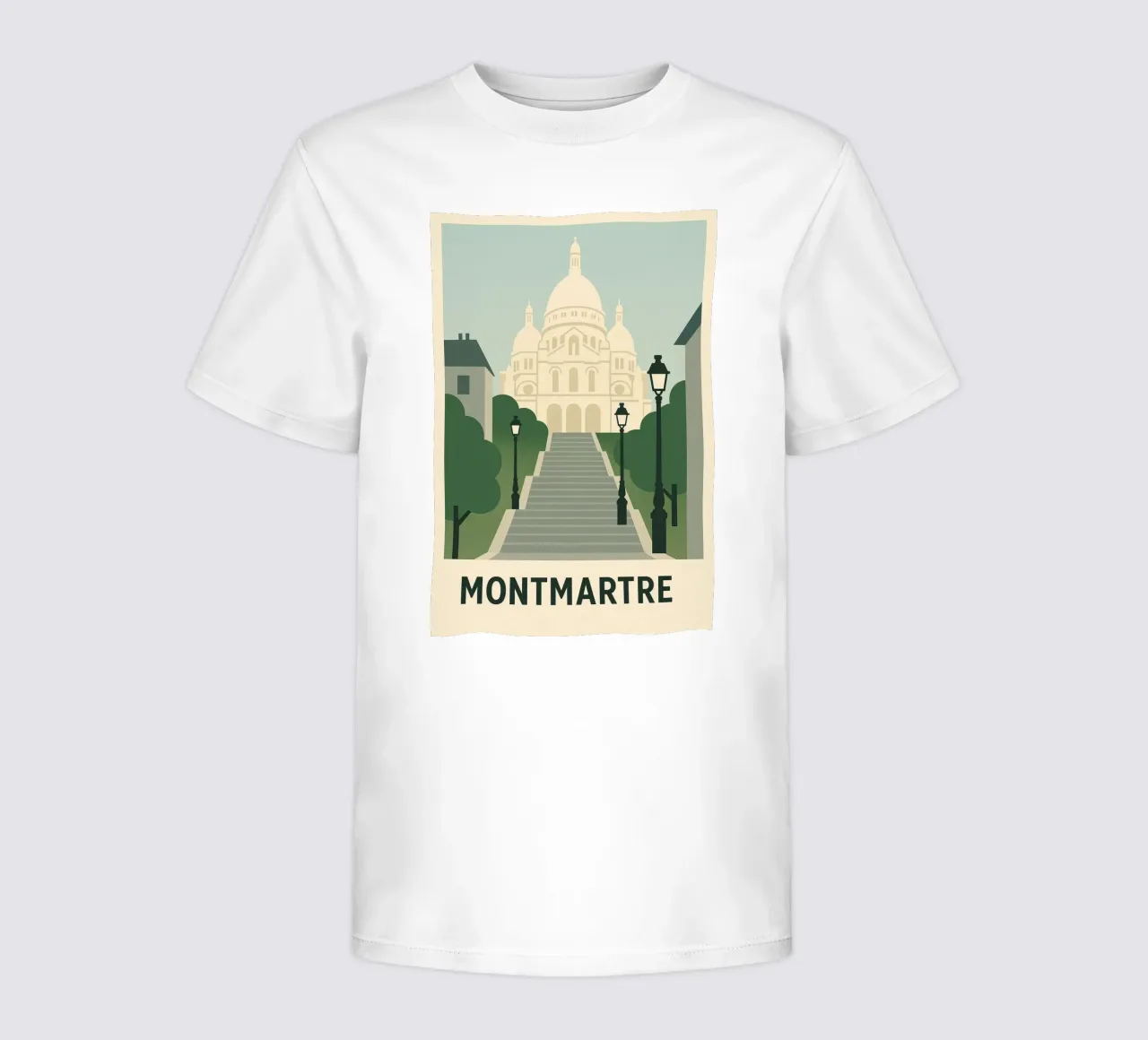 MONTMARTRE - The bohemian soul of Paris kids t-shirt by JETLAG | affiches voyage