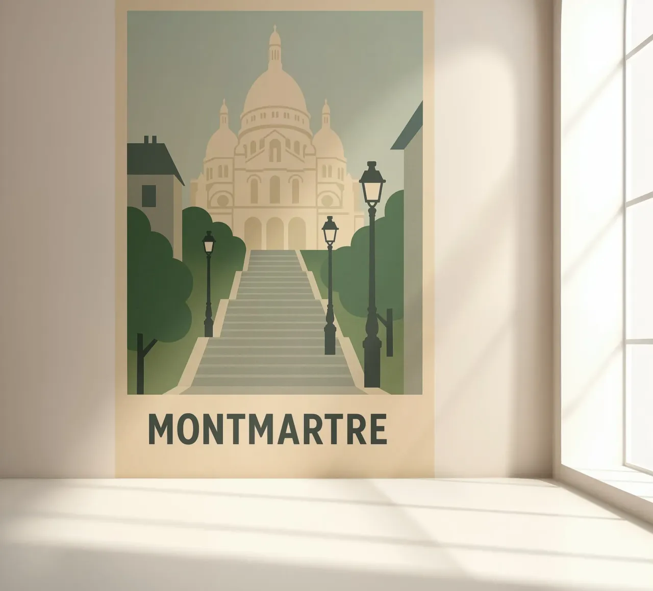 MONTMARTRE - The bohemian soul of Paris photo wallpaper by JETLAG | affiches voyage