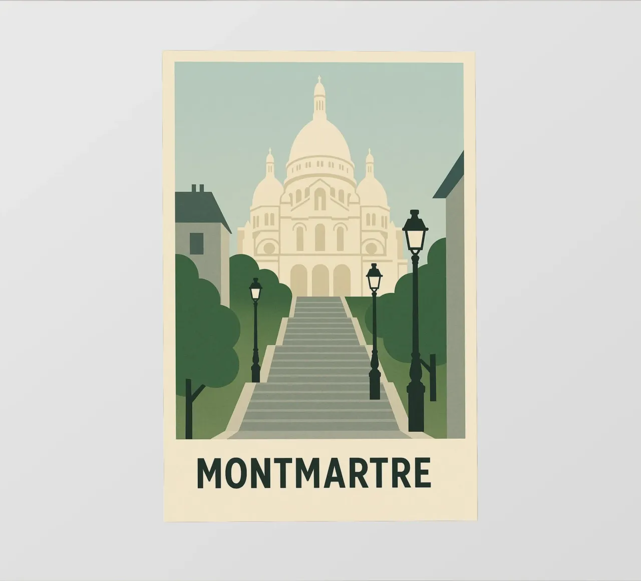 MONTMARTRE - The bohemian soul of Paris photo wallpaper by JETLAG | affiches voyage