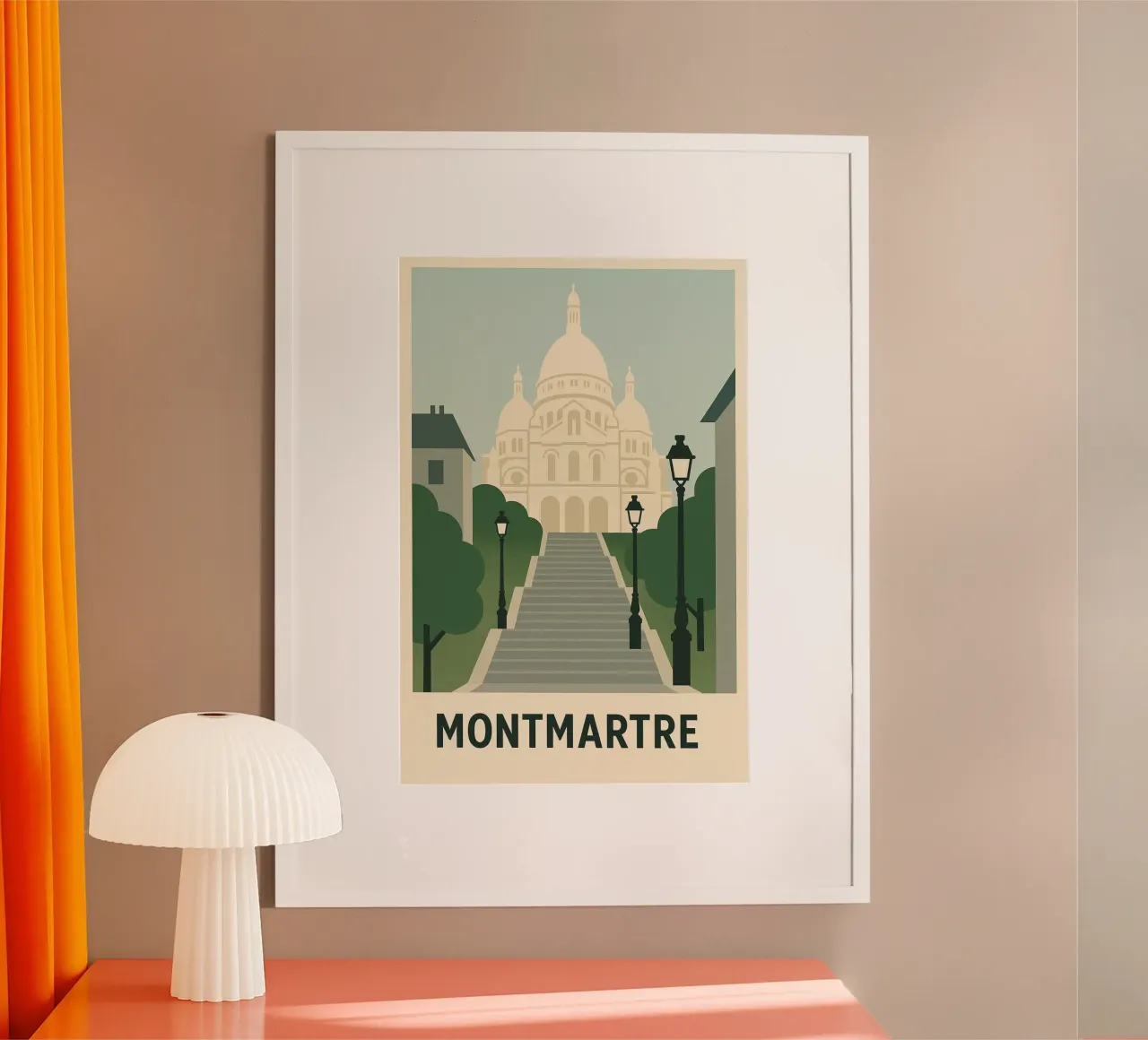 MONTMARTRE - L'anima bohémien di Parigi carta hahnemühle da JETLAG | affiches voyage