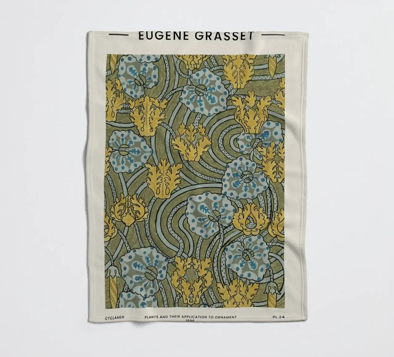 Grasset - Cyclamen coperta in pile da Vintage by JUNIQE