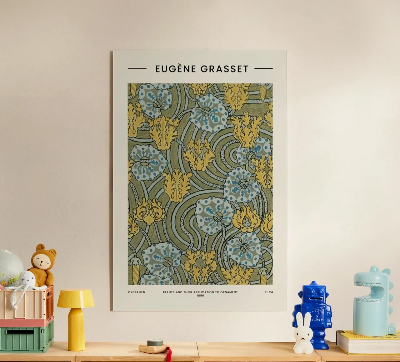 Grasset - Cyclamen plexiglass da Vintage by JUNIQE