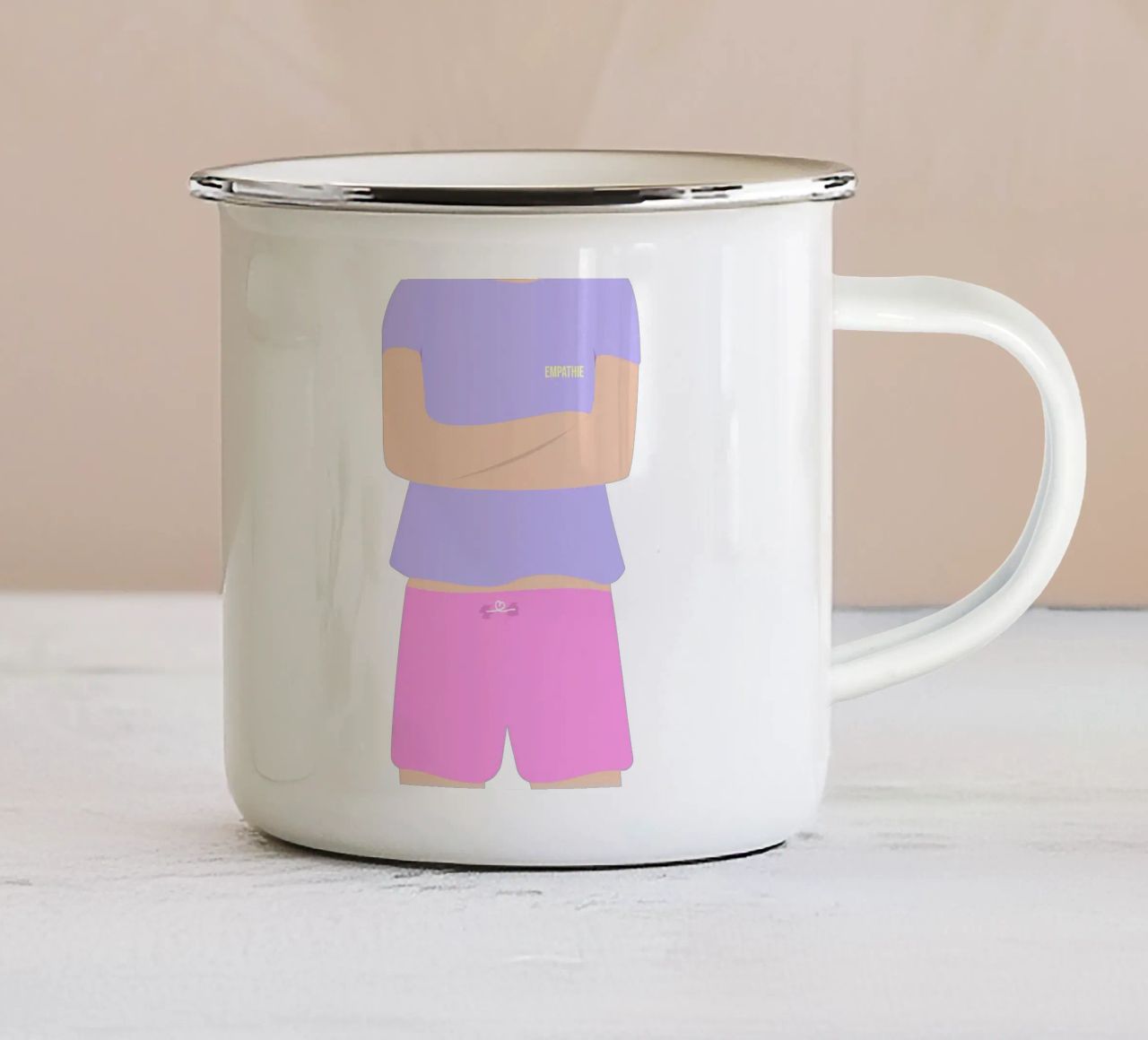 Empathie. tazza in smalto da FRICKE DESIGN