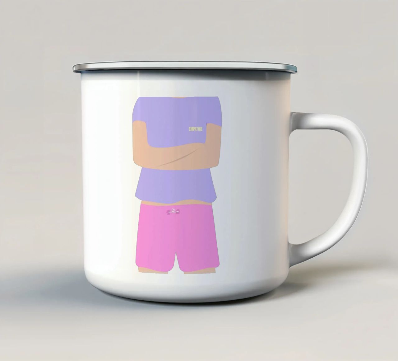 Empathie. tazza in smalto da FRICKE DESIGN